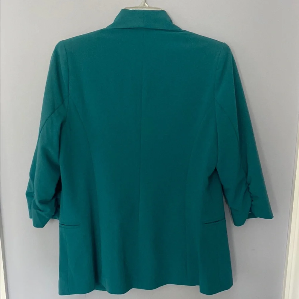 Teal Blazer Tailored 3/4 Sleeve - Picture 8 of 8
